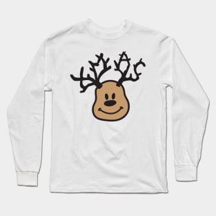 Christmas: Funny Reindeer Long Sleeve T-Shirt